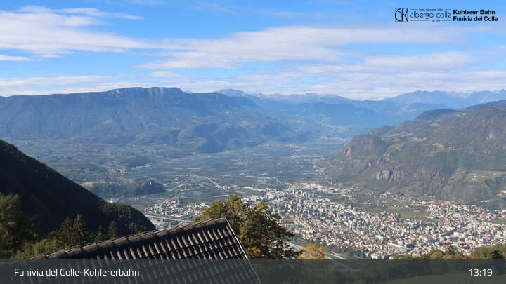 Archiv Foto Webcam Bozen – Blick von Kohlern über den Talkessel