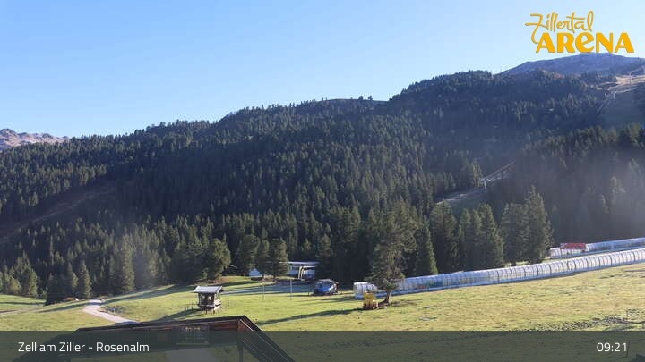 Archiv Foto Webcam Zell am Ziller – Rosenalm Kinderland und Plattenanger