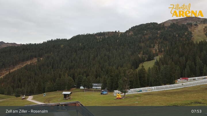 Archiv Foto Webcam Zell am Ziller – Rosenalm Kinderland und Plattenanger