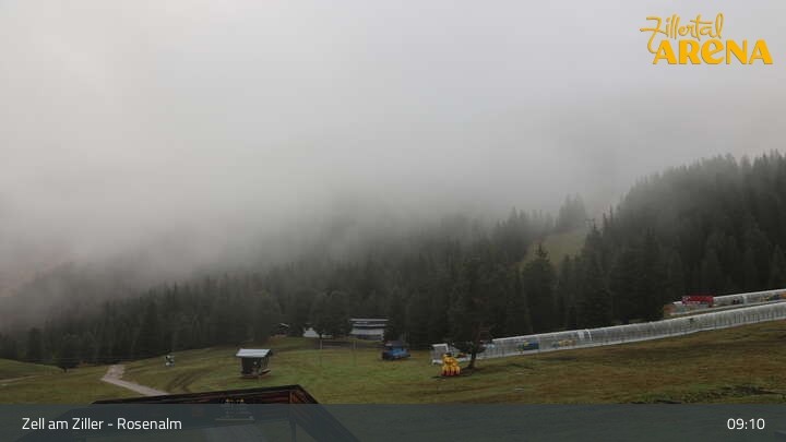 Archived image Webcam Zell am Ziller: Rosenalm Top Station – Zillertal Arena