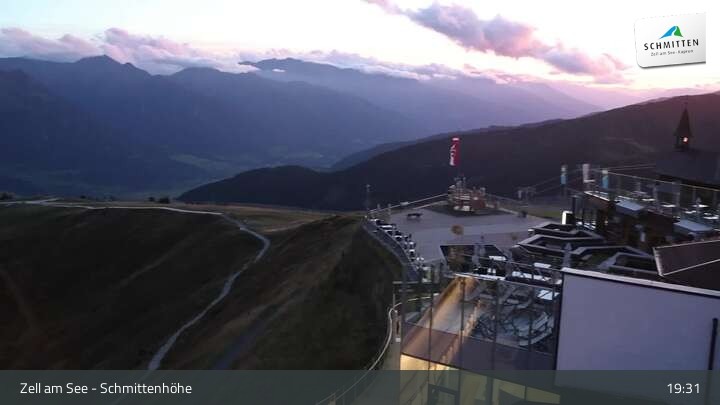 Archived image Webcam Zell am See – Schmittenhöhe Panorama towards Hohe Tauern