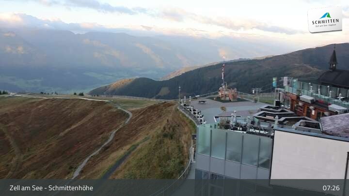 Archived image Webcam Zell am See – Schmittenhöhe Panorama towards Hohe Tauern