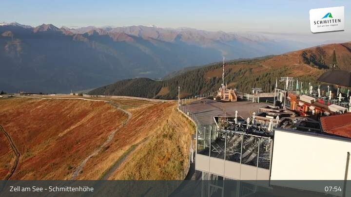 Archived image Webcam Zell am See – Schmittenhöhe Panorama towards Hohe Tauern