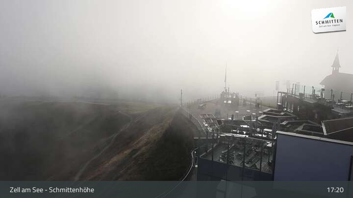 Archiv Foto Webcam Zell am See – Schmittenhöhe Bergstation und Kitzsteinhorn
