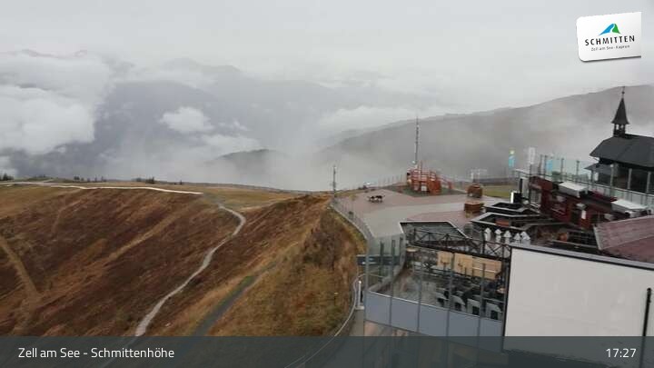 Archiv Foto Webcam Zell am See – Schmittenhöhe Bergstation und Kitzsteinhorn