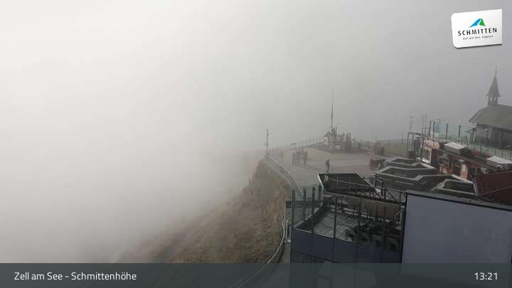 Archived image Webcam Zell am See – Schmittenhöhe Panorama towards Hohe Tauern