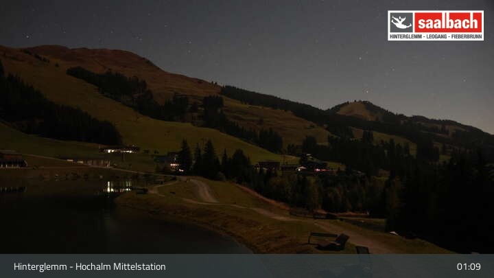 Archiv Foto Webcam Skicircus Saalbach – Speicher Hochalm und Liftanlagen