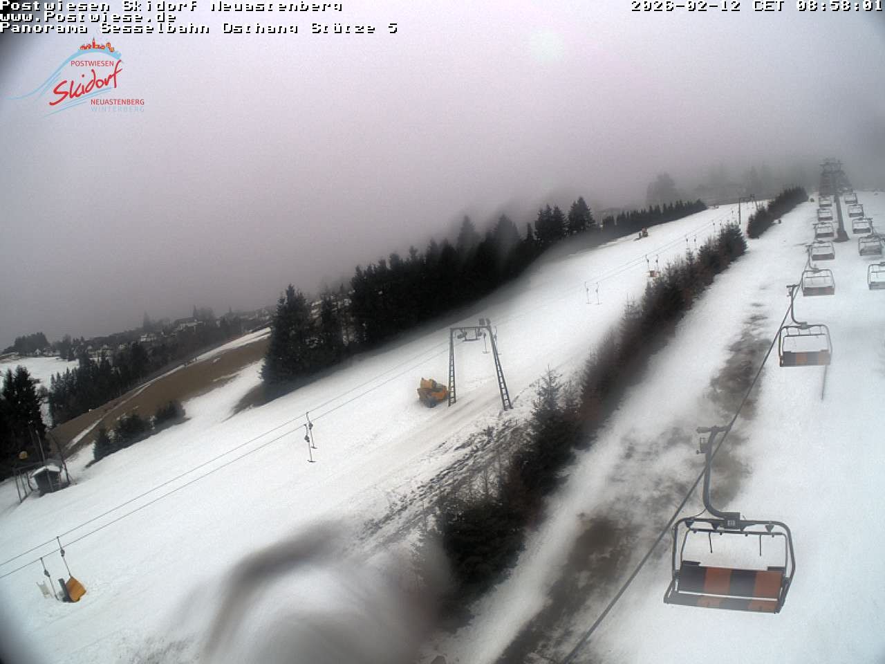 Archiv Foto Webcam Neuastenberg: Blick Sesselbahn Osthang