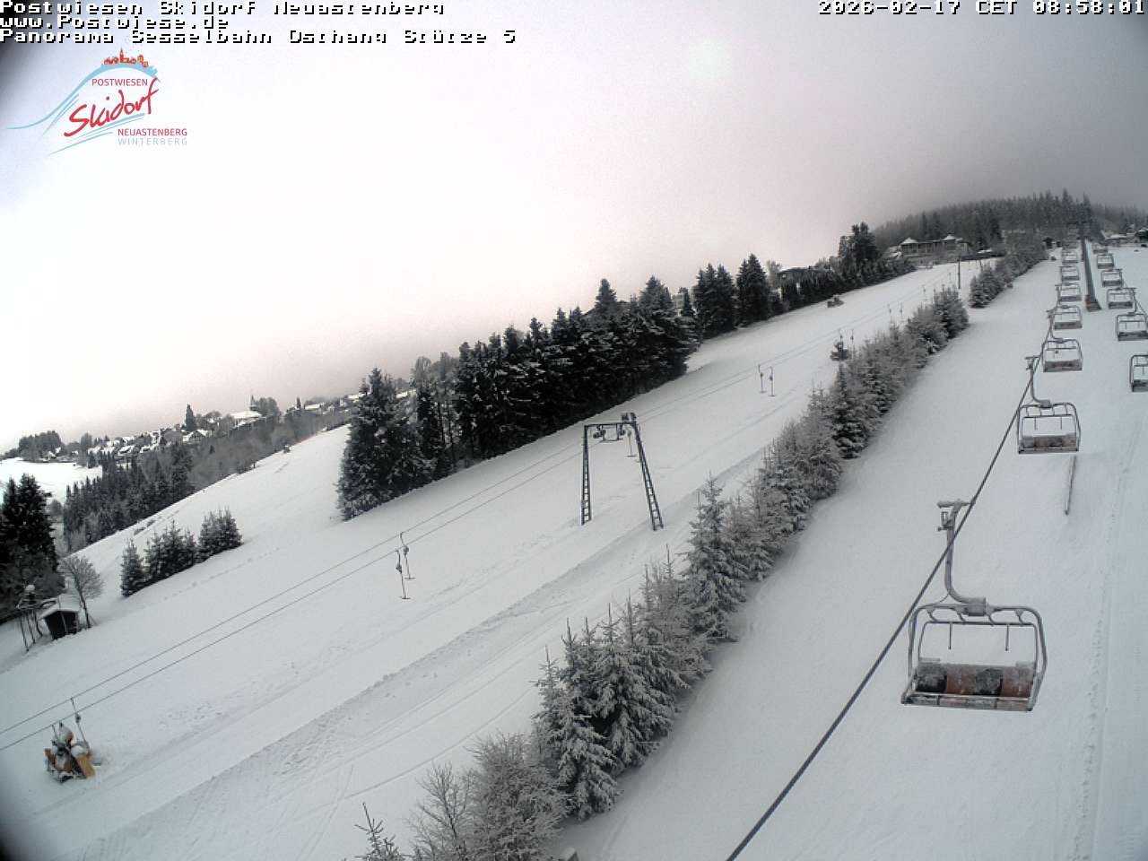 Archiv Foto Webcam Neuastenberg: Blick Sesselbahn Osthang