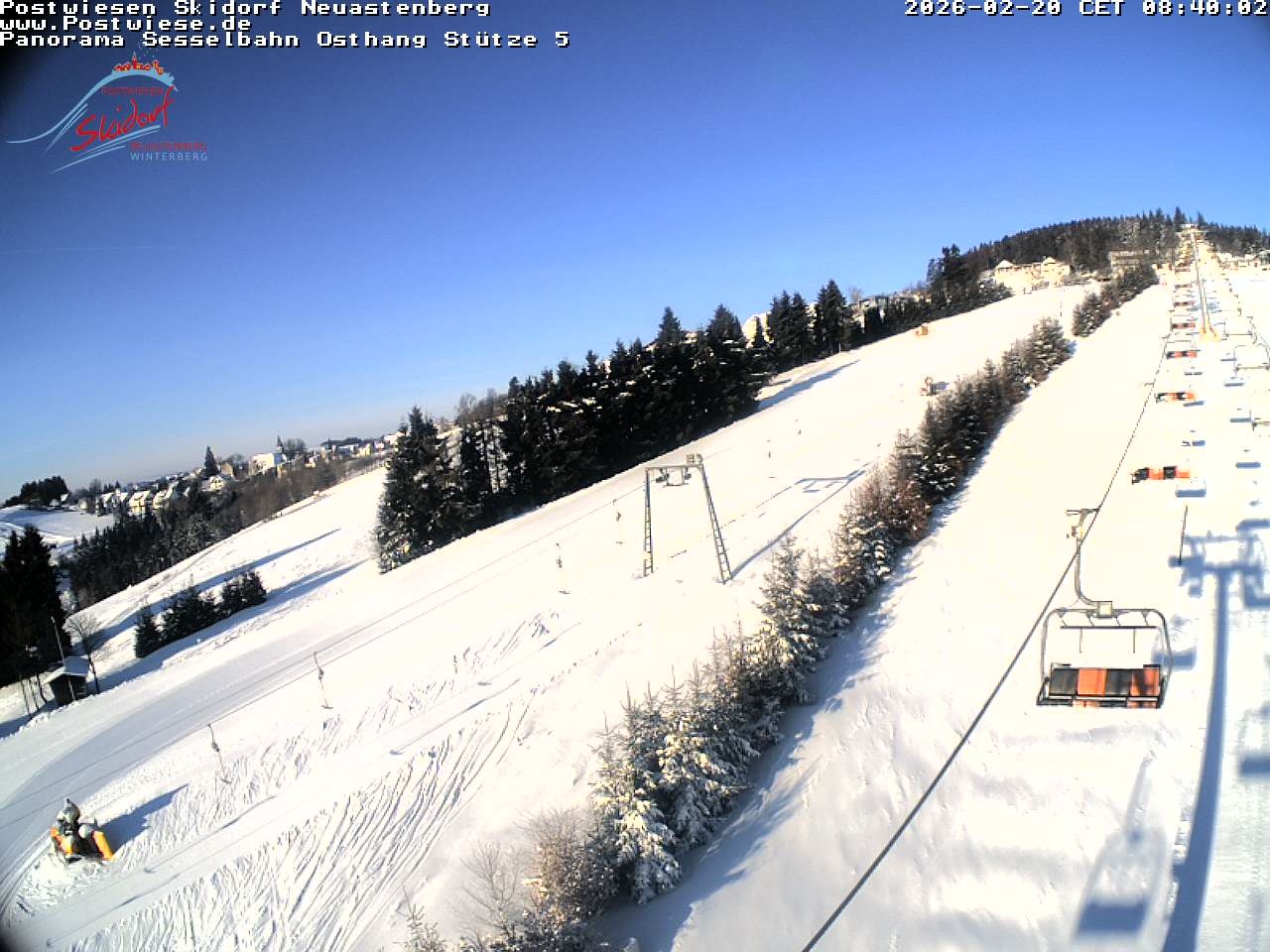Archiv Foto Webcam Neuastenberg: Blick Sesselbahn Osthang