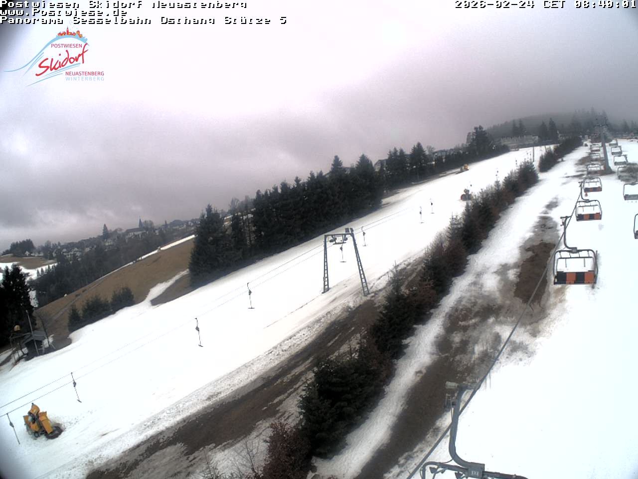 Archiv Foto Webcam Neuastenberg: Blick Sesselbahn Osthang