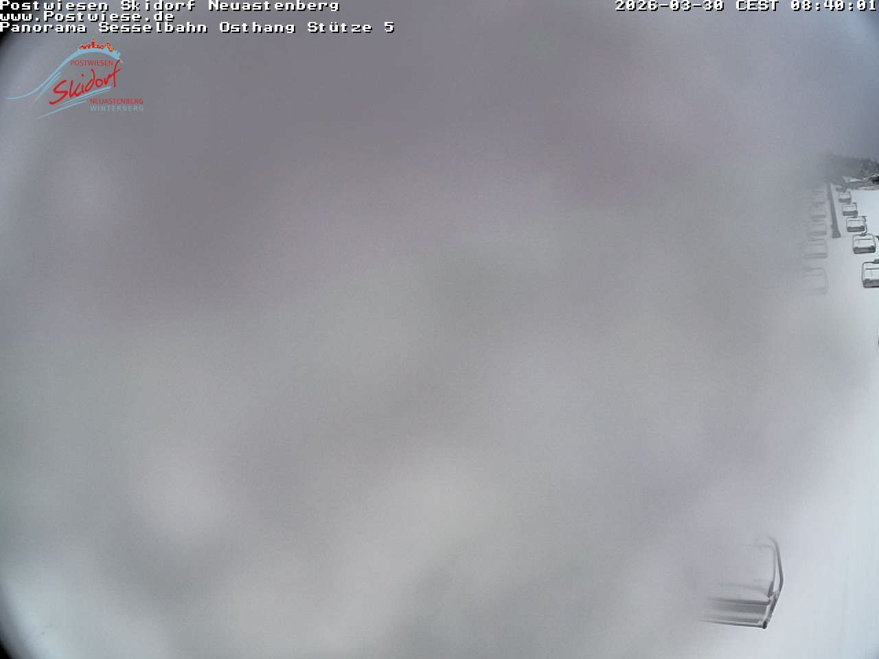 Archiv Foto Webcam Neuastenberg: Blick Sesselbahn Osthang