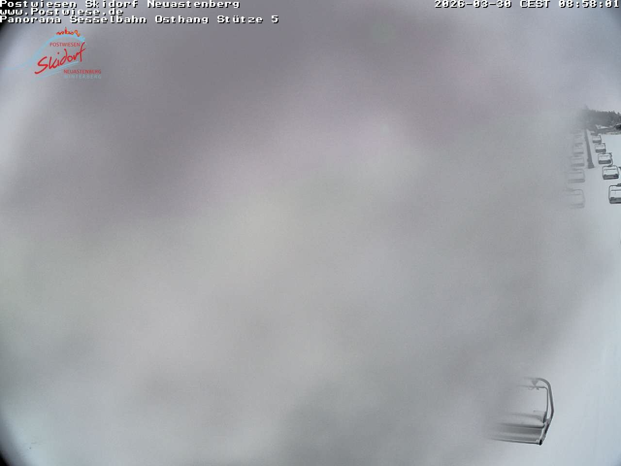 Archiv Foto Webcam Neuastenberg: Blick Sesselbahn Osthang