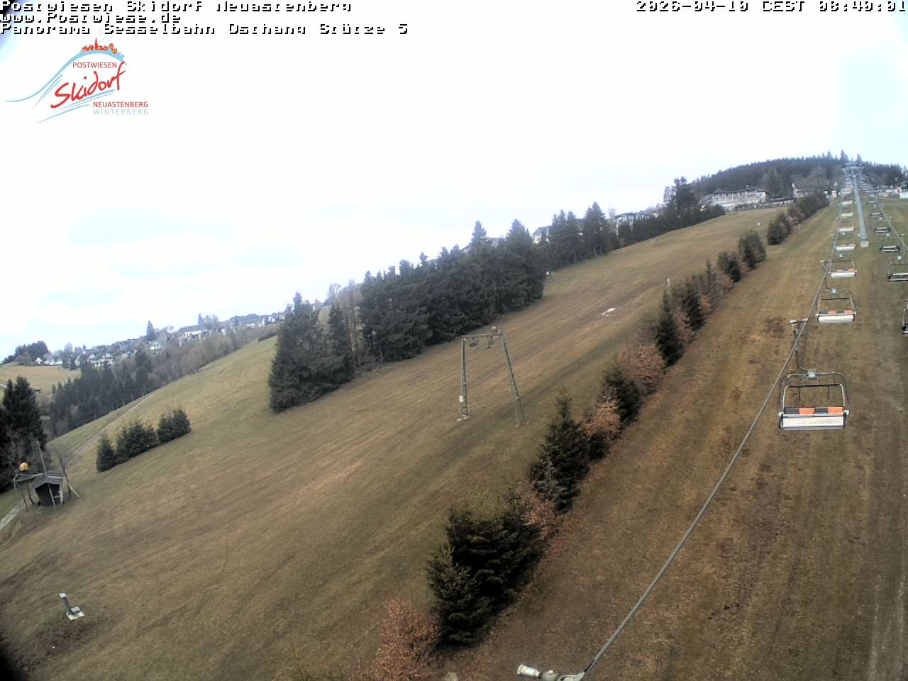 Archiv Foto Webcam Neuastenberg: Blick Sesselbahn Osthang