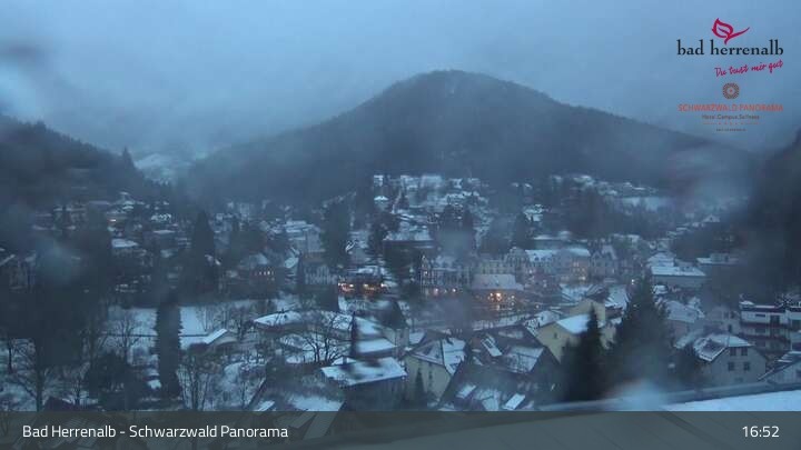 Archived image Webcam Hotel Schwarzwald Panorama in Bad Herrenalb