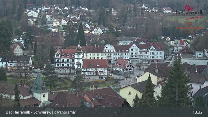 Archived image Webcam Hotel Schwarzwald Panorama in Bad Herrenalb