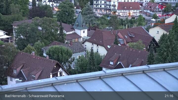 Archived image Webcam Hotel Schwarzwald Panorama in Bad Herrenalb