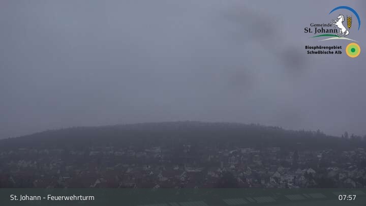 Archiv Foto Webcam Feuerwehrturm St. Johann / Würtingen