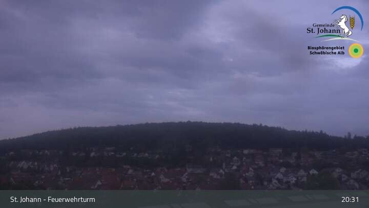 Archiv Foto Webcam Feuerwehrturm St. Johann / Würtingen