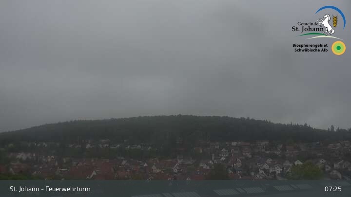 Archiv Foto Webcam Feuerwehrturm St. Johann / Würtingen