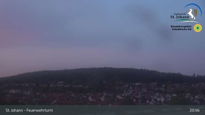 Archiv Foto Webcam Feuerwehrturm St. Johann / Würtingen
