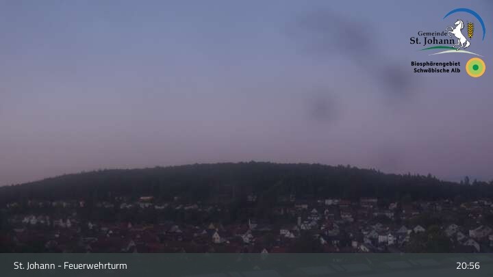 Archiv Foto Webcam Feuerwehrturm St. Johann / Würtingen