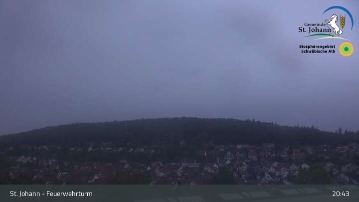 Archiv Foto Webcam Feuerwehrturm St. Johann / Würtingen