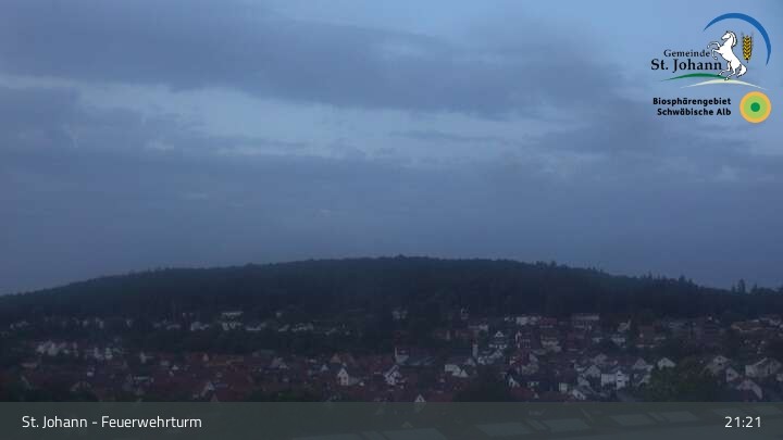 Archiv Foto Webcam Feuerwehrturm St. Johann / Würtingen