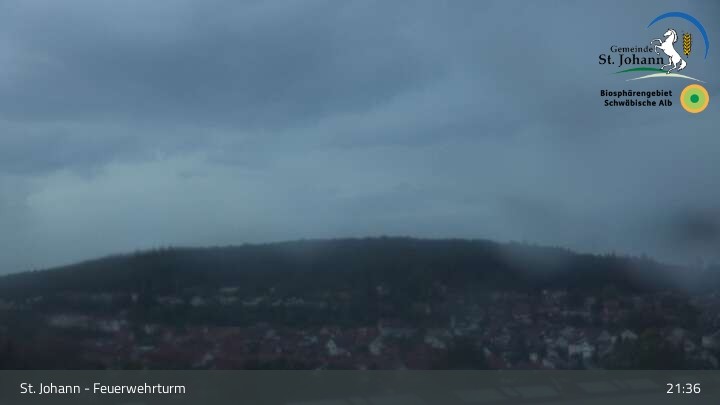 Archiv Foto Webcam Feuerwehrturm St. Johann / Würtingen