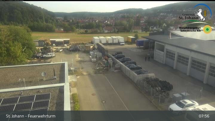 Archiv Foto Webcam Feuerwehrturm St. Johann / Würtingen