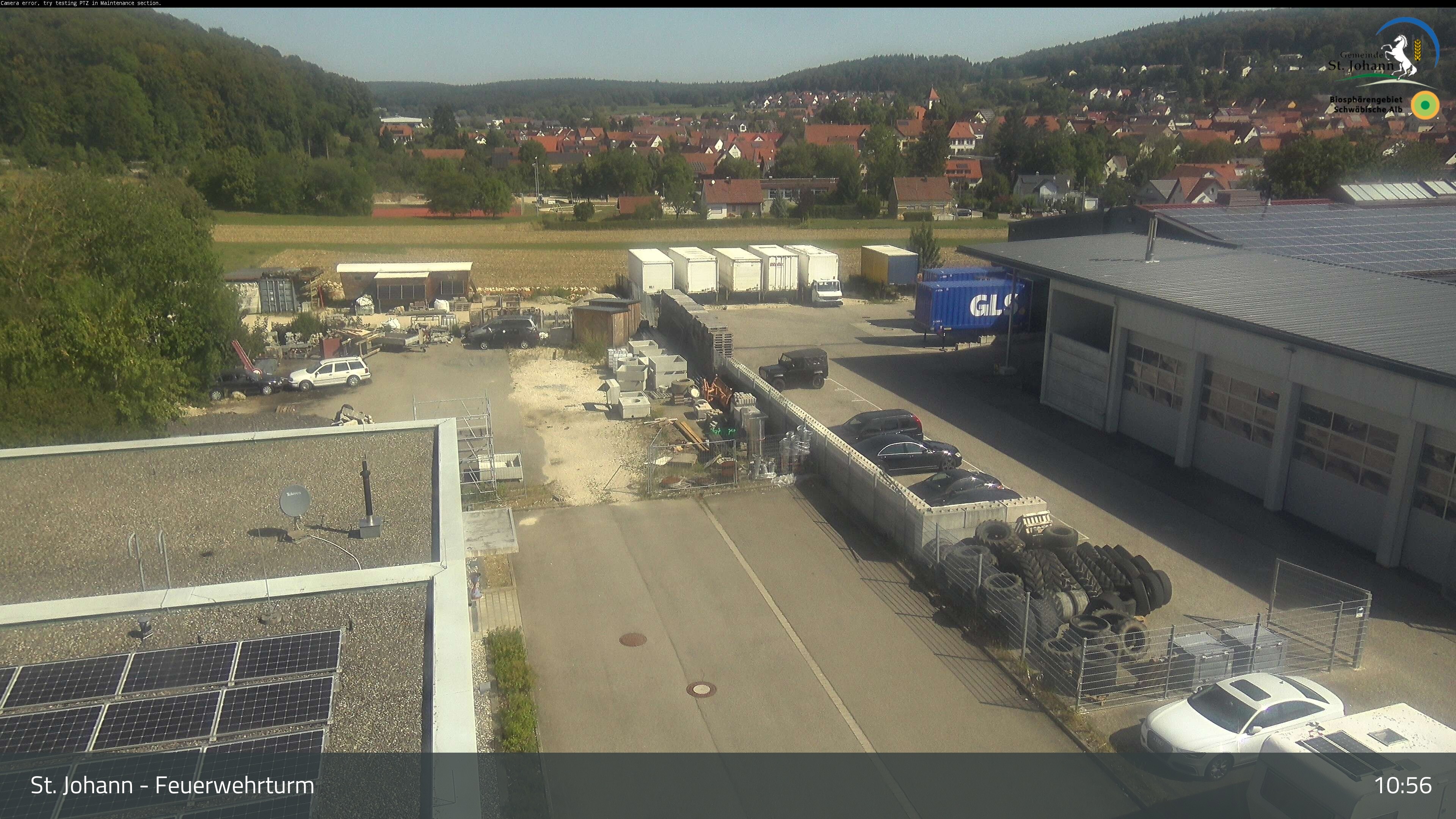 Archiv Foto Webcam Feuerwehrturm St. Johann / Würtingen