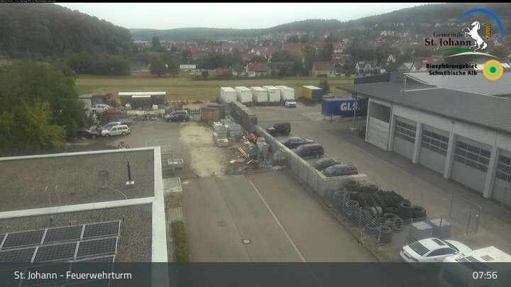 Archiv Foto Webcam Feuerwehrturm St. Johann / Würtingen