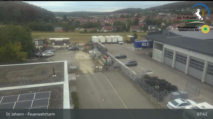 Archiv Foto Webcam Feuerwehrturm St. Johann / Würtingen