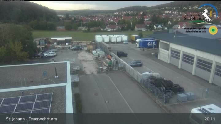 Archiv Foto Webcam Feuerwehrturm St. Johann / Würtingen