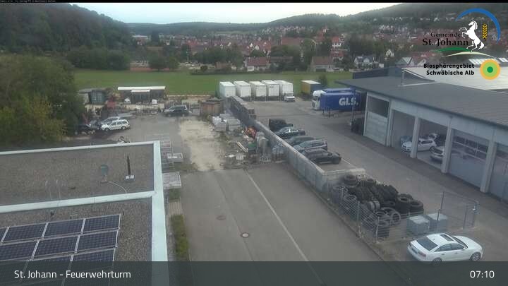 Archiv Foto Webcam Feuerwehrturm St. Johann / Würtingen