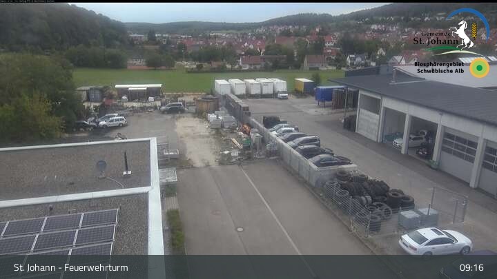Archiv Foto Webcam Feuerwehrturm St. Johann / Würtingen