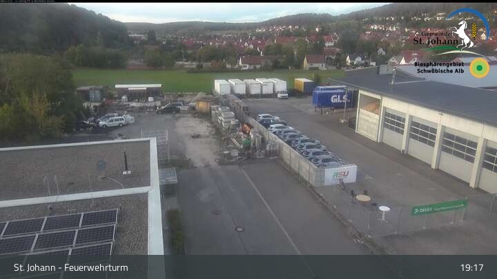Archiv Foto Webcam Feuerwehrturm St. Johann / Würtingen