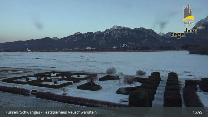Archiv Foto Webcam Ludwigs Festspielhaus in Füssen