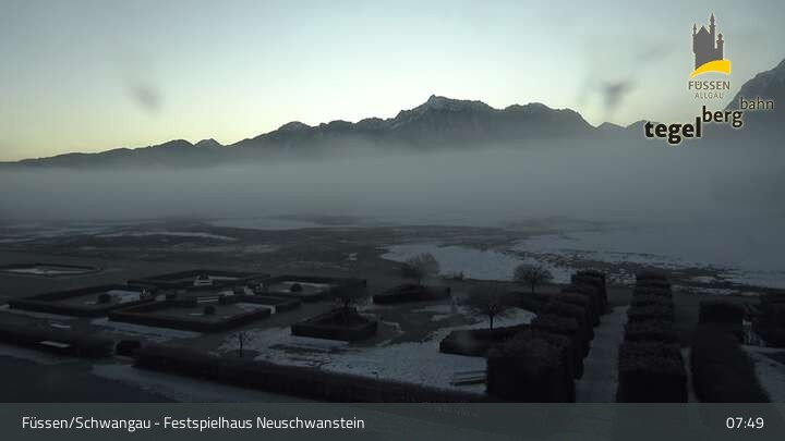 Archiv Foto Webcam Ludwigs Festspielhaus in Füssen