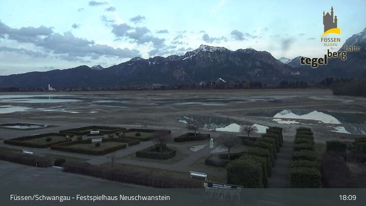 Archived image Webcam Füssen: Ludwigs Festspielhaus Theatre