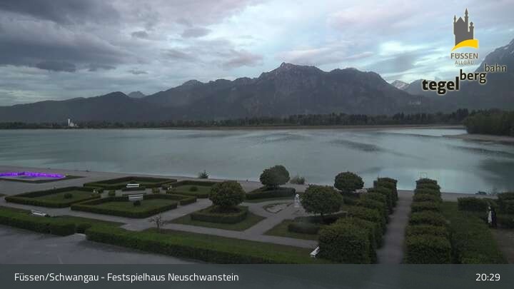 Archiv Foto Webcam Ludwigs Festspielhaus in Füssen