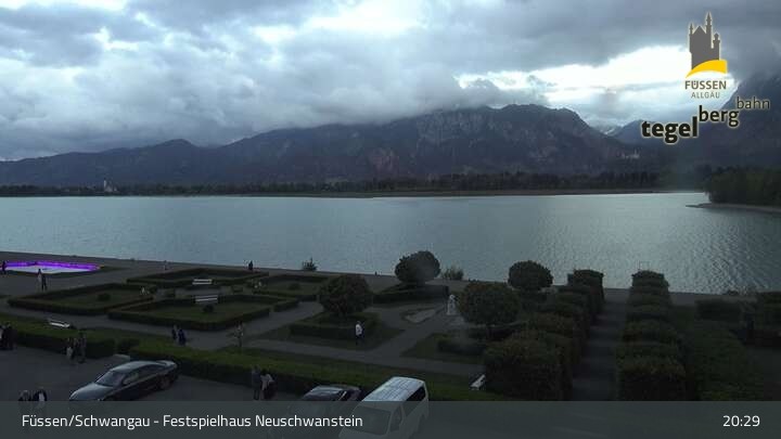 Archiv Foto Webcam Ludwigs Festspielhaus in Füssen