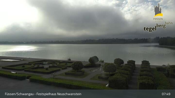 Archiv Foto Webcam Ludwigs Festspielhaus in Füssen