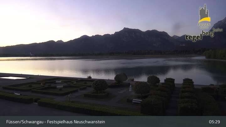 Archiv Foto Webcam Ludwigs Festspielhaus in Füssen