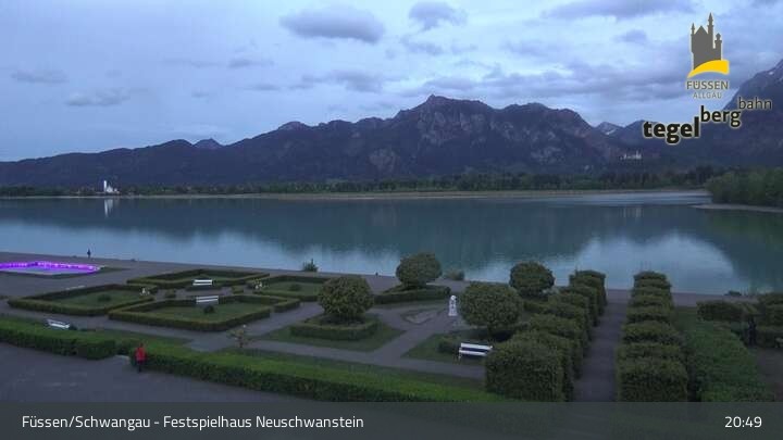 Archiv Foto Webcam Ludwigs Festspielhaus in Füssen