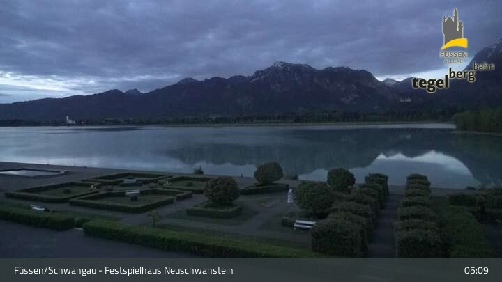Archiv Foto Webcam Ludwigs Festspielhaus in Füssen