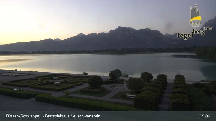 Archived image Webcam Füssen: Ludwigs Festspielhaus Theatre
