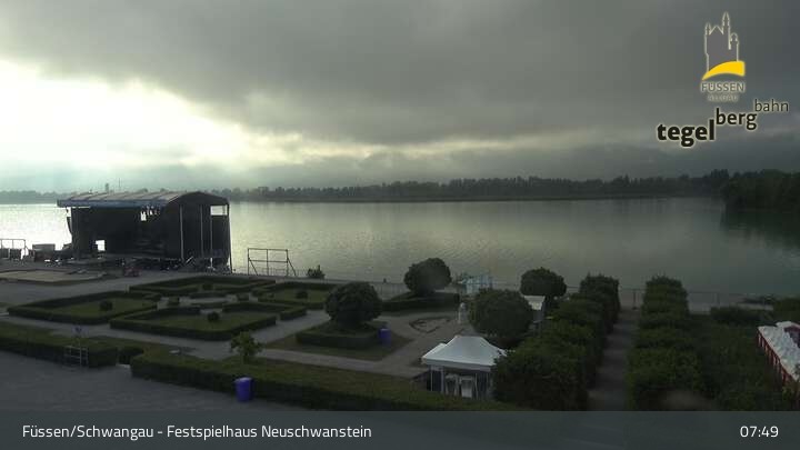 Archived image Webcam Füssen: Ludwigs Festspielhaus Theatre