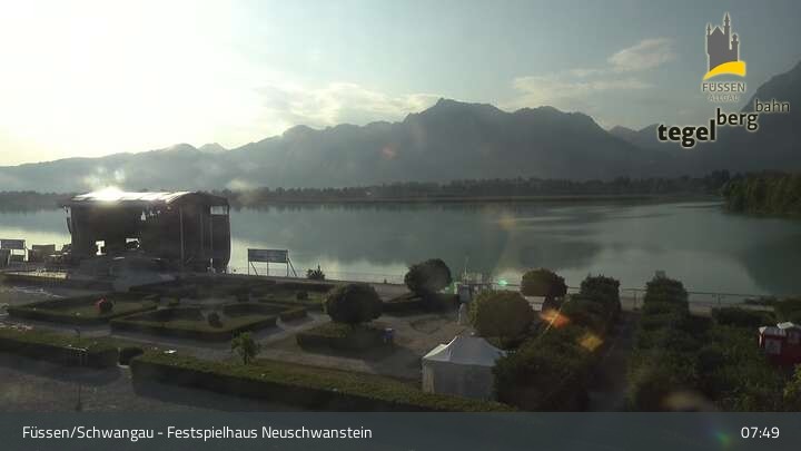 Archived image Webcam Füssen: Ludwigs Festspielhaus Theatre