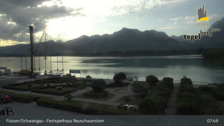 Archiv Foto Webcam Ludwigs Festspielhaus in Füssen